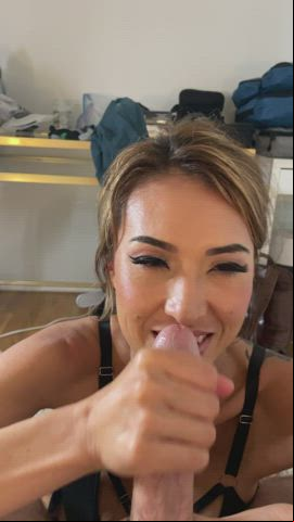 jizz Cumshot Deepthroat Facial Handjob Porn GIF