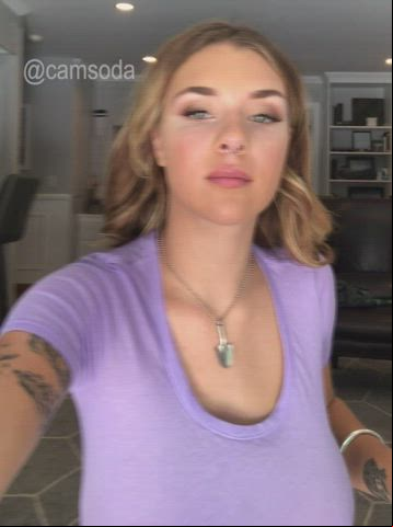 monstrous boobies titties Bouncing melons Flashing Gabbie Carter large titties teenie melons Titty Drop Porn GIF