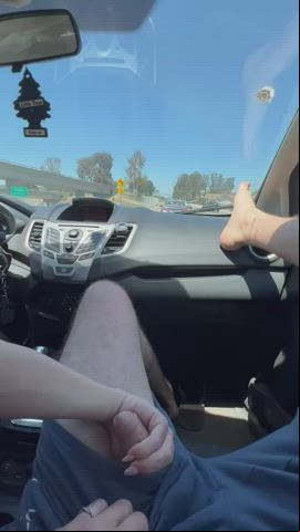 Amateur yellow-haired blowjob Car Car Sex lovers Handjob OnlyFans Porn GIF