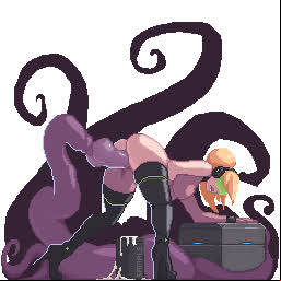 Animation Cartoon jizz Deep Penetration Fantasy Hentai Monster meat Rule34 Tentacles thick penis Porn GIF